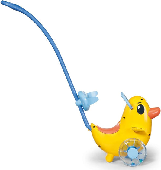 Schiebewagen - Ente mit Lenkstange auf Rädern