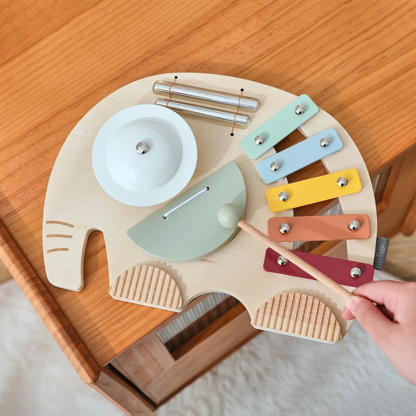 Elefantenförmiges Xylophon - Musikspielzeug