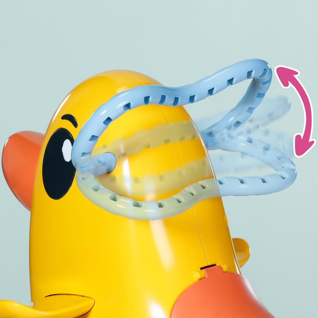 Schiebewagen - Ente mit Lenkstange auf Rädern