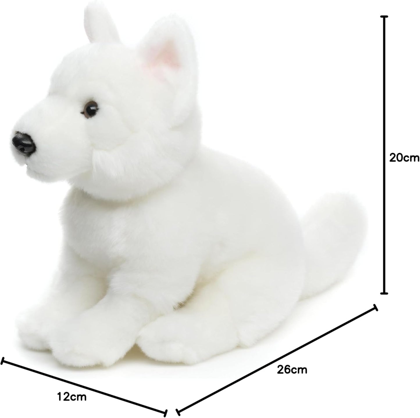 Plüschhund - Weißer Welpe