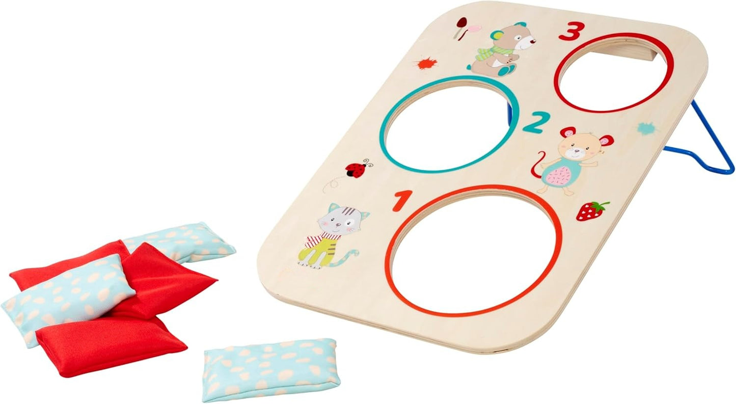 Babywurfspiel mit 6 Wurfsäckchen aus Holz