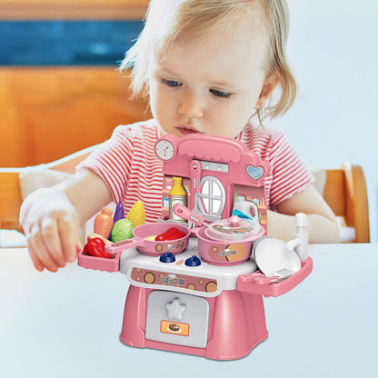 Pink Kitchen Spielküche mit 24 Teilen