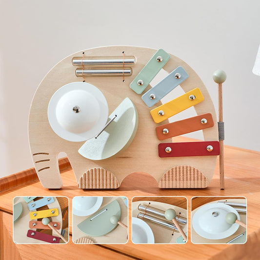 Elefantenförmiges Xylophon - Musikspielzeug
