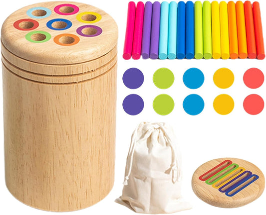 Farbiges Koordinierungsspielzeugset