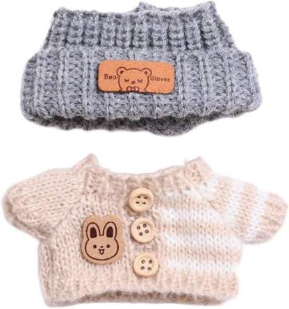 Puppenoutfit - Beanie und Pulli