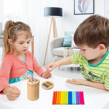 Farbiges Koordinierungsspielzeugset