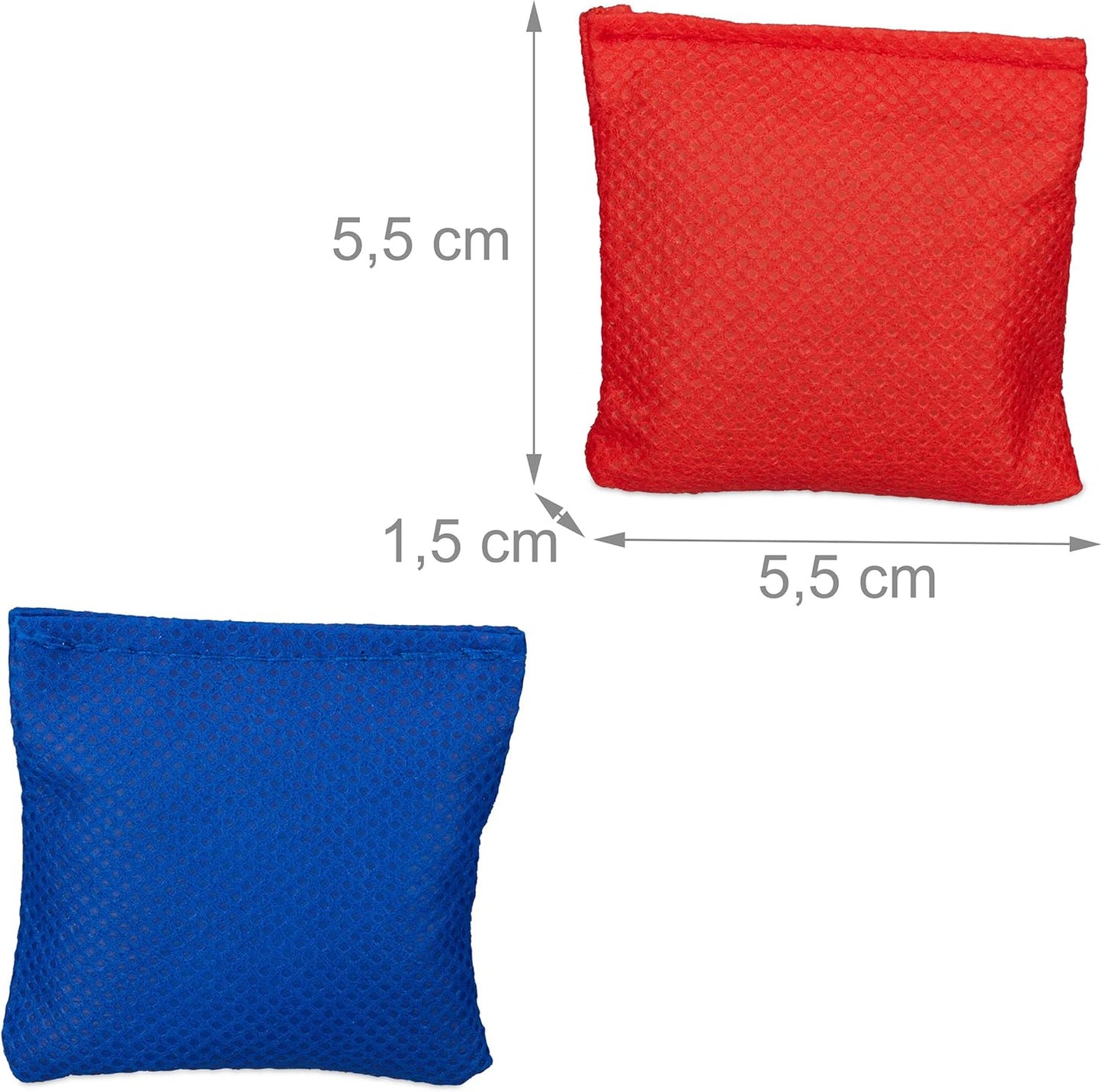 Cornhole Set mit 10 Sandsäcken - Fußball Theme