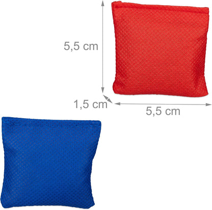 Cornhole Set mit 10 Sandsäcken - Fußball Theme