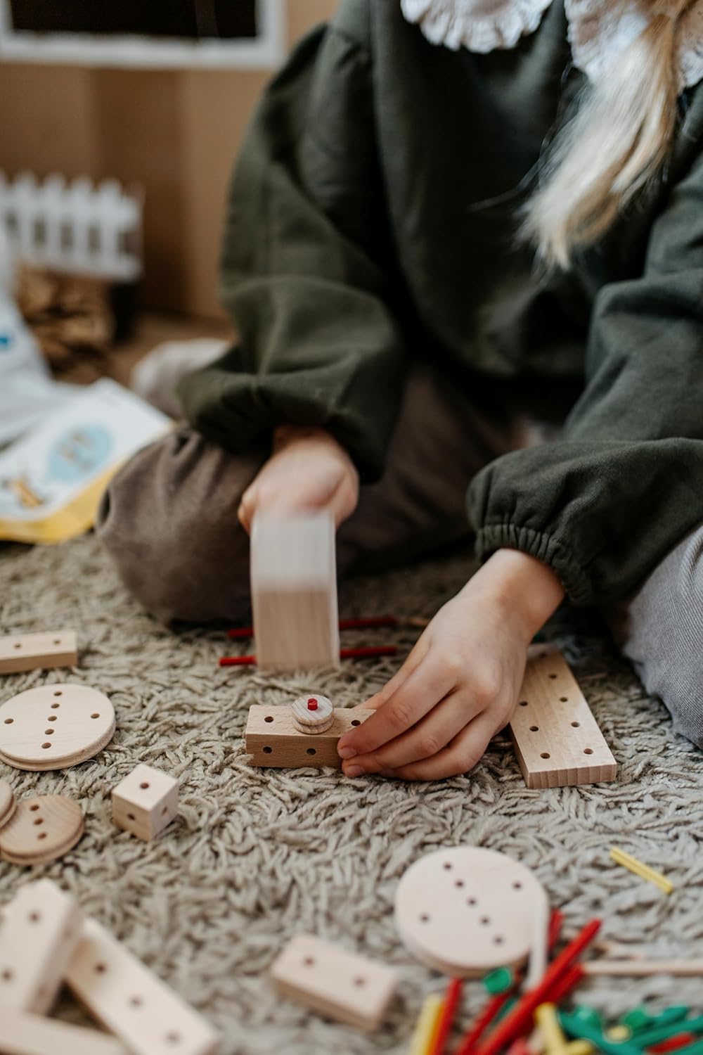 Holzkonstruktionsbaukasten für Kinder ab 5 Jahren
