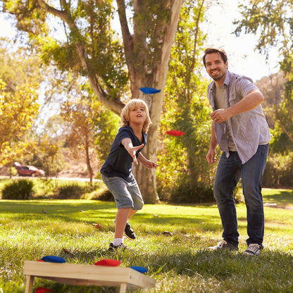 Cornhole Set mit 10 Sandsäcken - Fußball Theme