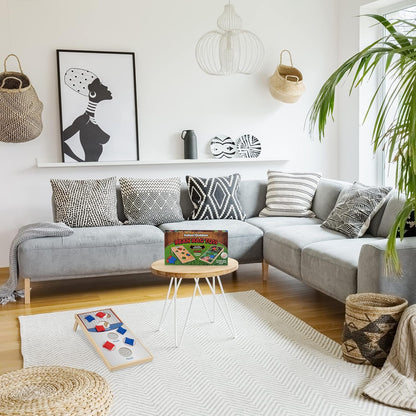 Cornhole Set mit 10 Sandsäcken - Fußball Theme