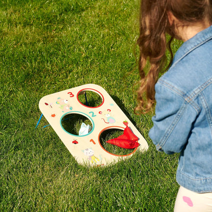 Babywurfspiel mit 6 Wurfsäckchen aus Holz